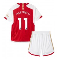 Arsenal Gabriel Martinelli #11 Heimtrikotsatz Kinder 2023-24 Kurzarm (+ Kurze Hosen)